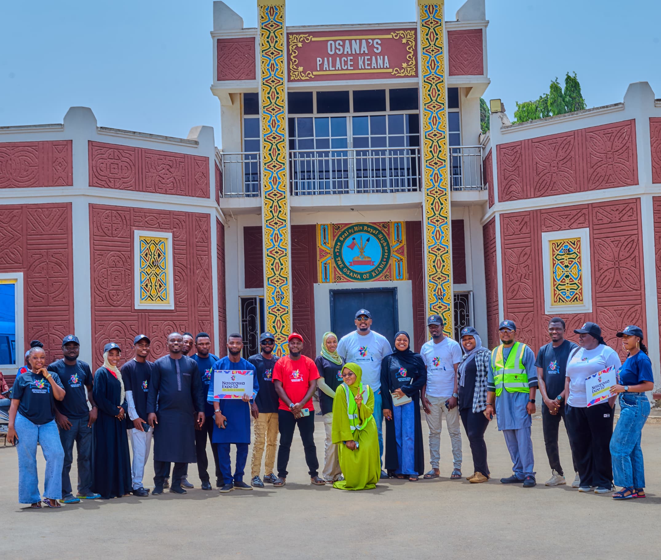 Nasarawa Expo team at Osana's Palace, Keana